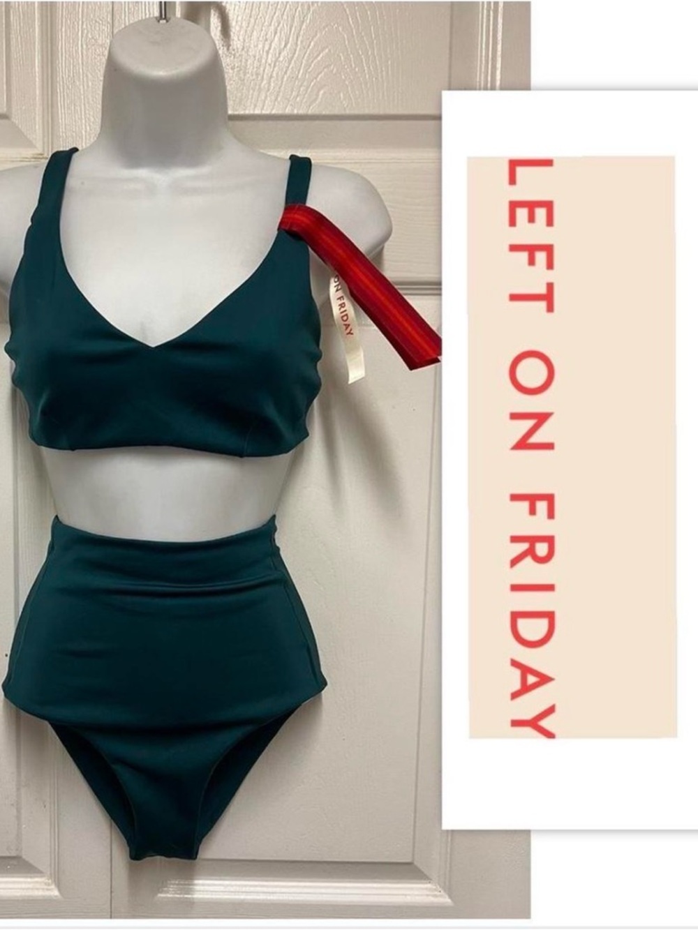 Left On Friday Teal High-Waist Bikini Set